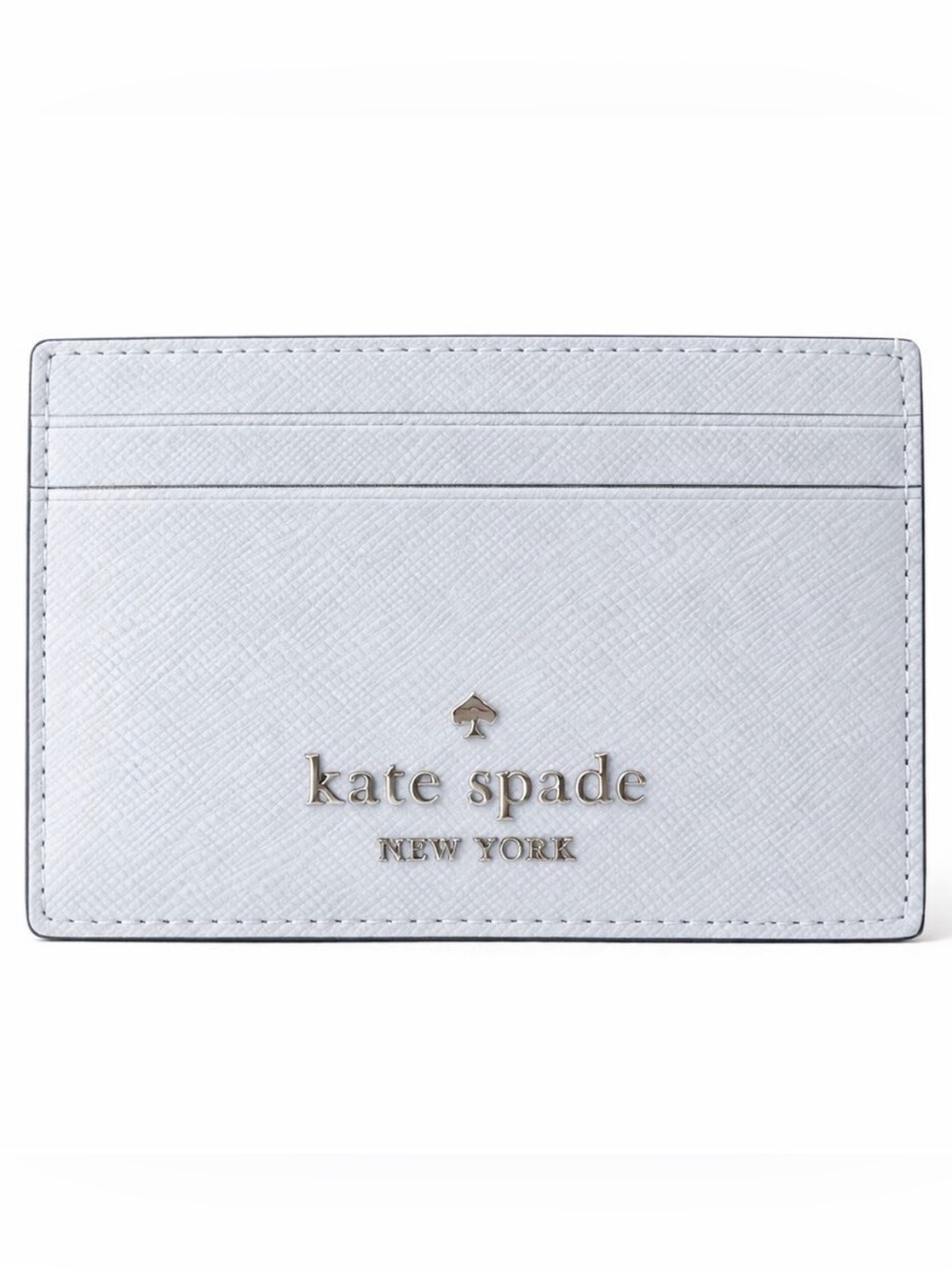 Kate Spade NWT Madison Saffiano Leather Slim Card Case in Watercolor Baby Blue